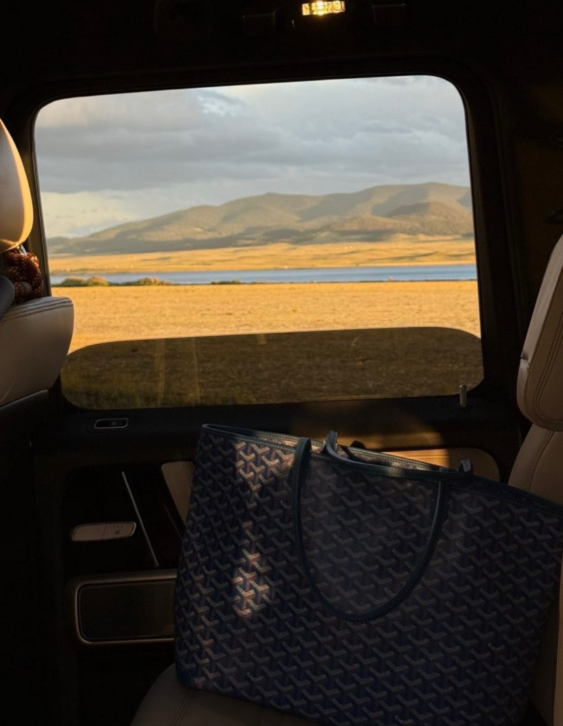 Golden hour through the car window